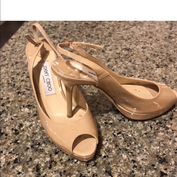 Jimmy Choo Nova Tan Slingback shoes - Picture 7 of 8